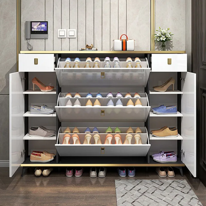 Shoe Rack Cabinet Narrow Entryway - Scarpiere strette ultra sottili Multistrato College