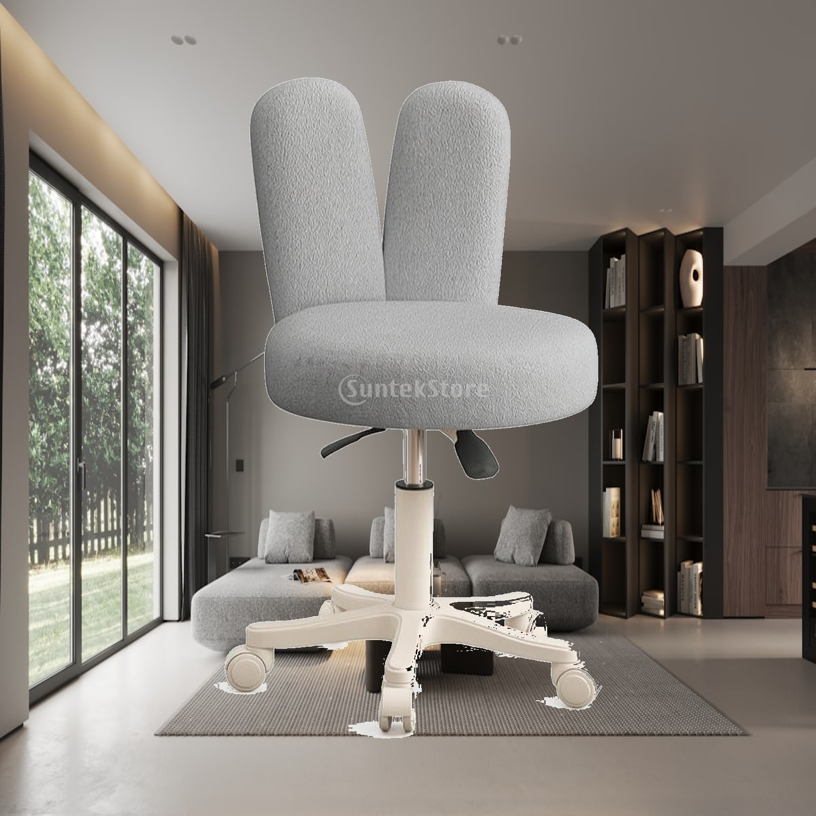 Chairs - Sgabello Girevole con Schienale Regolabile in