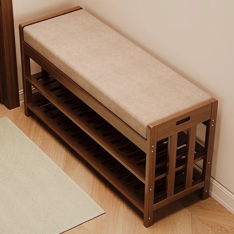 Shoe Rack Cabinet Narrow Entryway - Scarpiera con panca imbottita per ingresso,