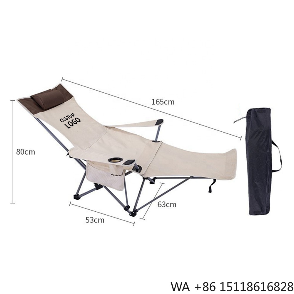 Outdoor Furniture - Sedia Pieghevole Portatile Reclinabile Leggera e