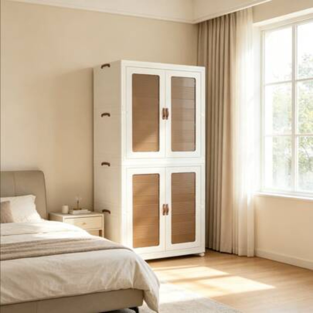 Wardrobe Closet Portable Fabric Cover - Armadio Pieghevole Portatile, Unità di Stoccaggio
