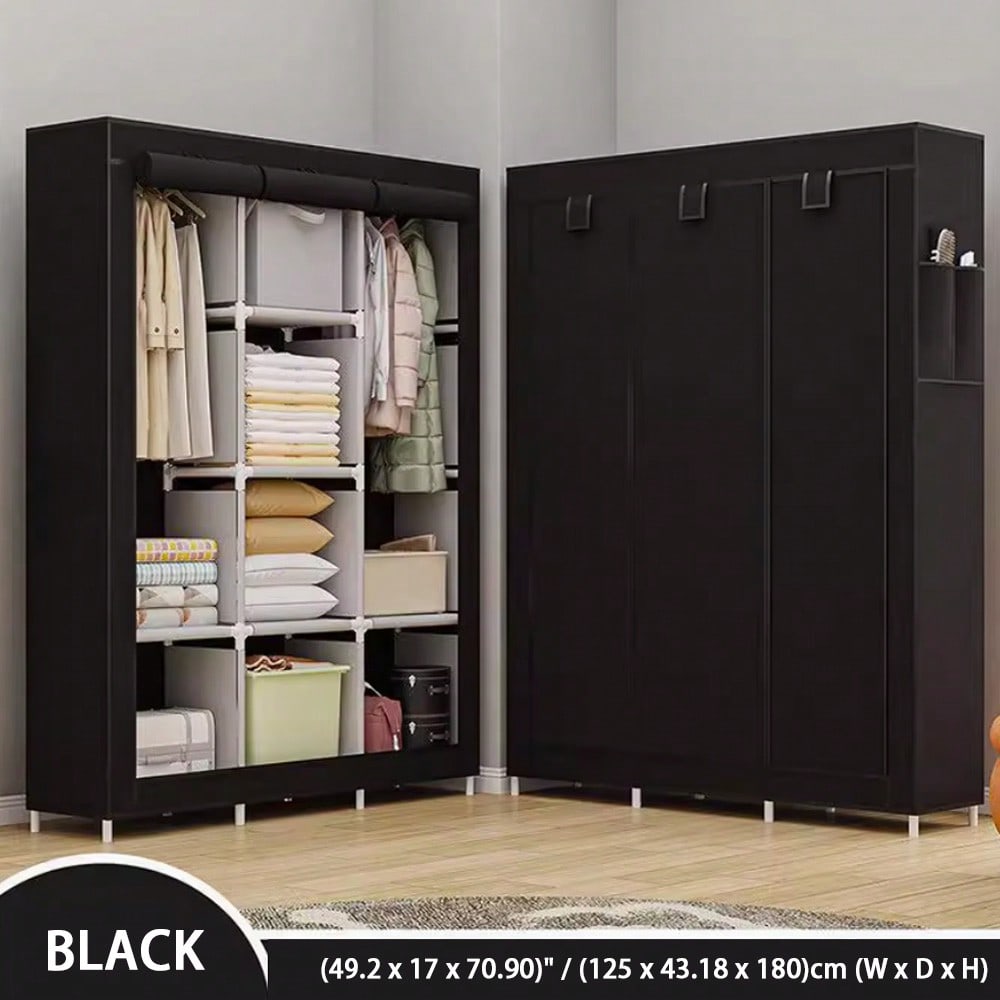 Wardrobe Closet Portable Fabric Cover - Armadio Portatile da 71 Pollici, Moderno,