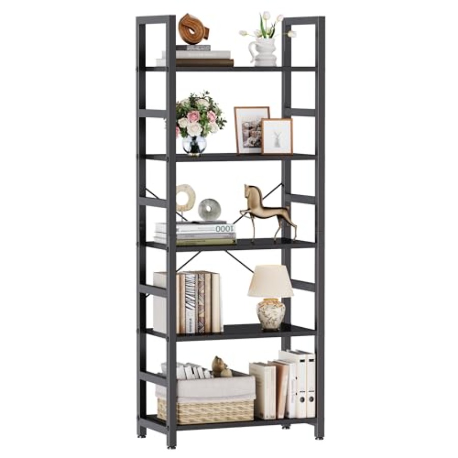 Storage - Libreria a 5 Ripiani, Scaffale Alto
