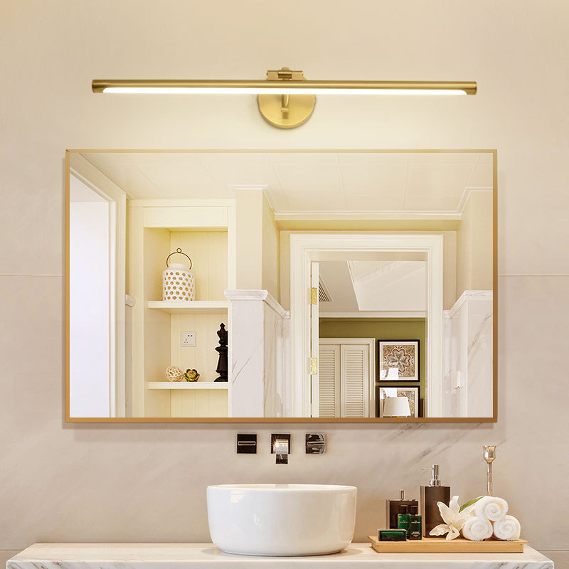 Dressing Table Vanity With Lighted Mirror - Lampada a LED in rame per