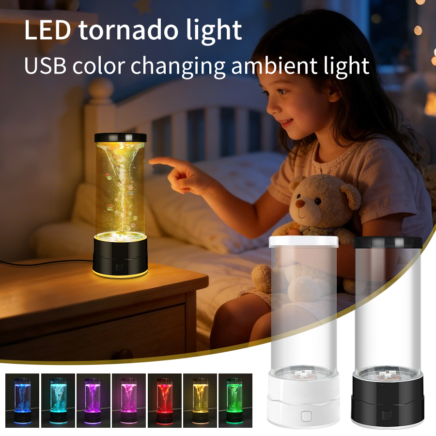 Floating Nightstand With Led Light - Lampada Notturna LED Creativa a Forma