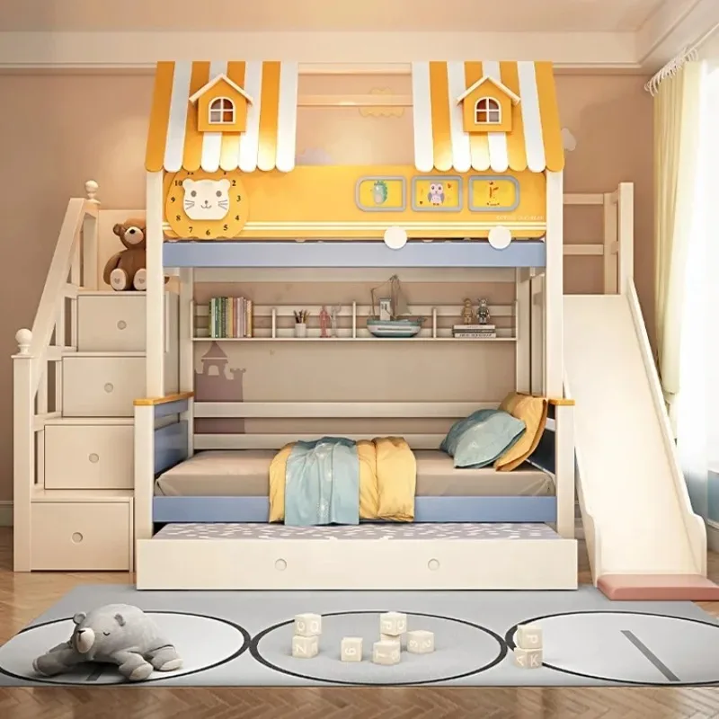 Letto a castello in legno per  - Bunk Bed With Stairs And Slide recensione e prezzo