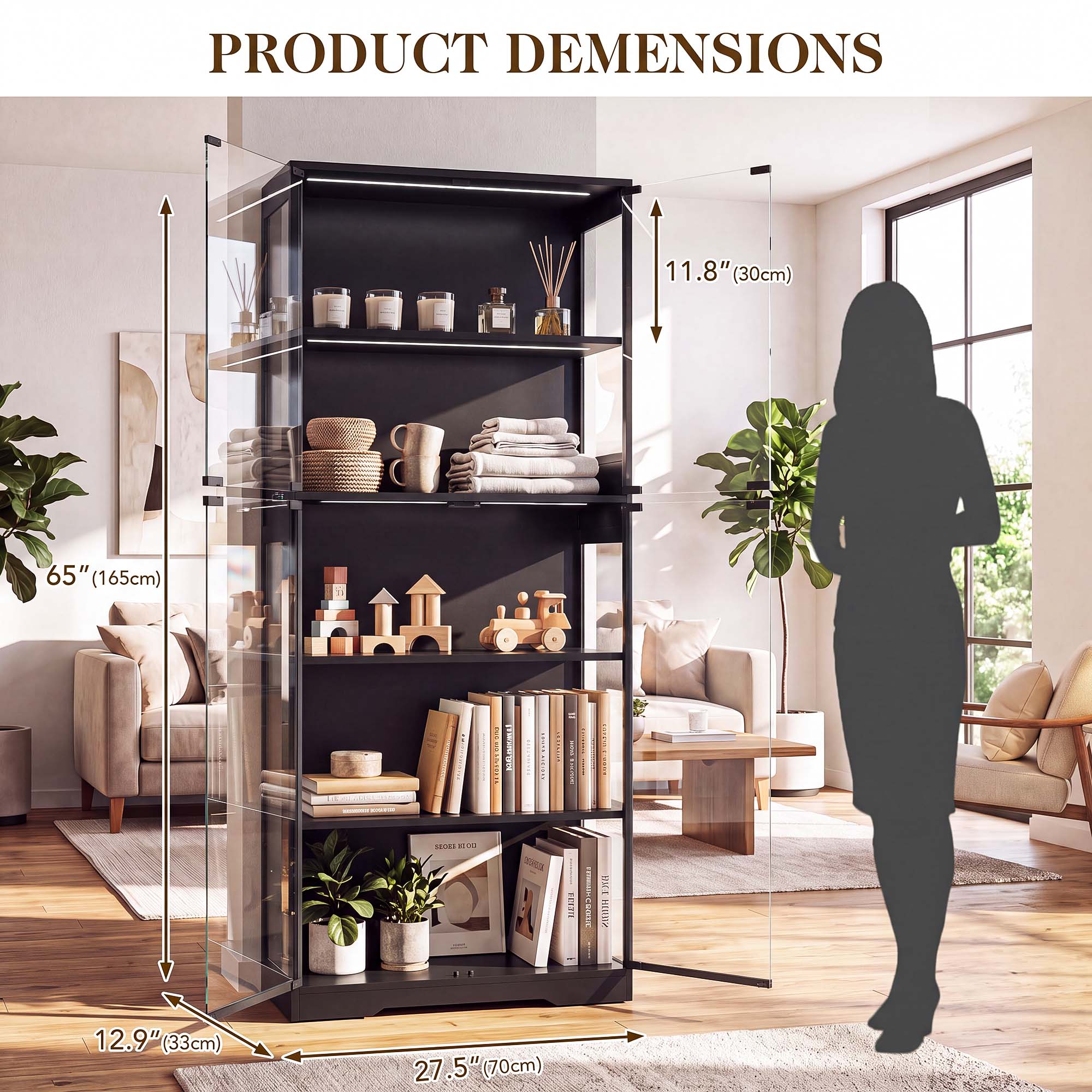 TCGBKAF Vetrina a 5 Ripiani co - Office Furniture recensione e prezzo