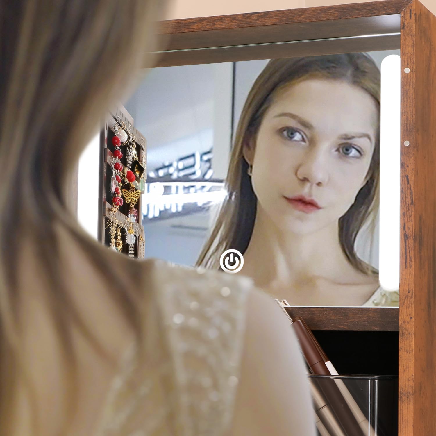 Armadio Portagioie Girevole co - Full Length Mirror Jewelry Armoire recensione e prezzo