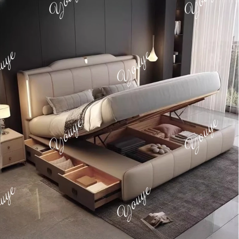 XM 180x200 Cm Letto matrimonia - King Size Bed Frame With Storage Drawers recensione e prezzo