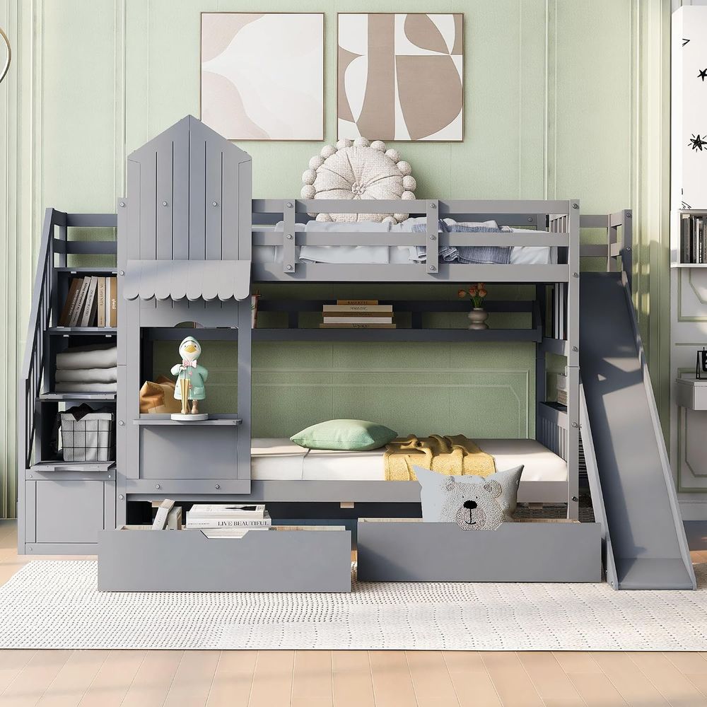 Letto a castello per bambini e - Bunk Bed With Stairs And Slide recensione e prezzo