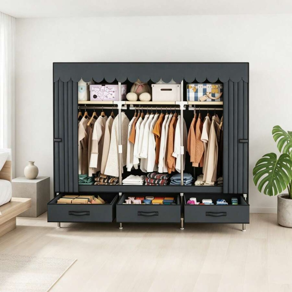 Armadio Portatile con Telaio i - Wardrobe Closet Portable Fabric Cover recensione e prezzo