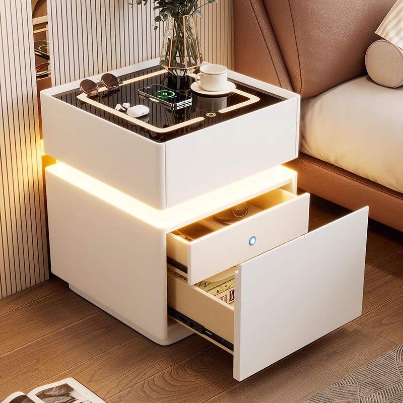 Comodino intelligente con sens - Solid Wood Nightstand 2 Drawers recensione e prezzo