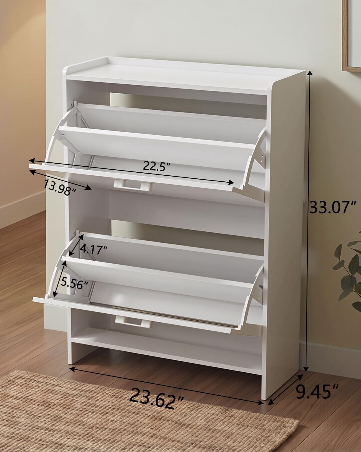# Scarpiera stretta con 2 ante - Shoe Rack Cabinet Narrow Entryway recensione e prezzo
