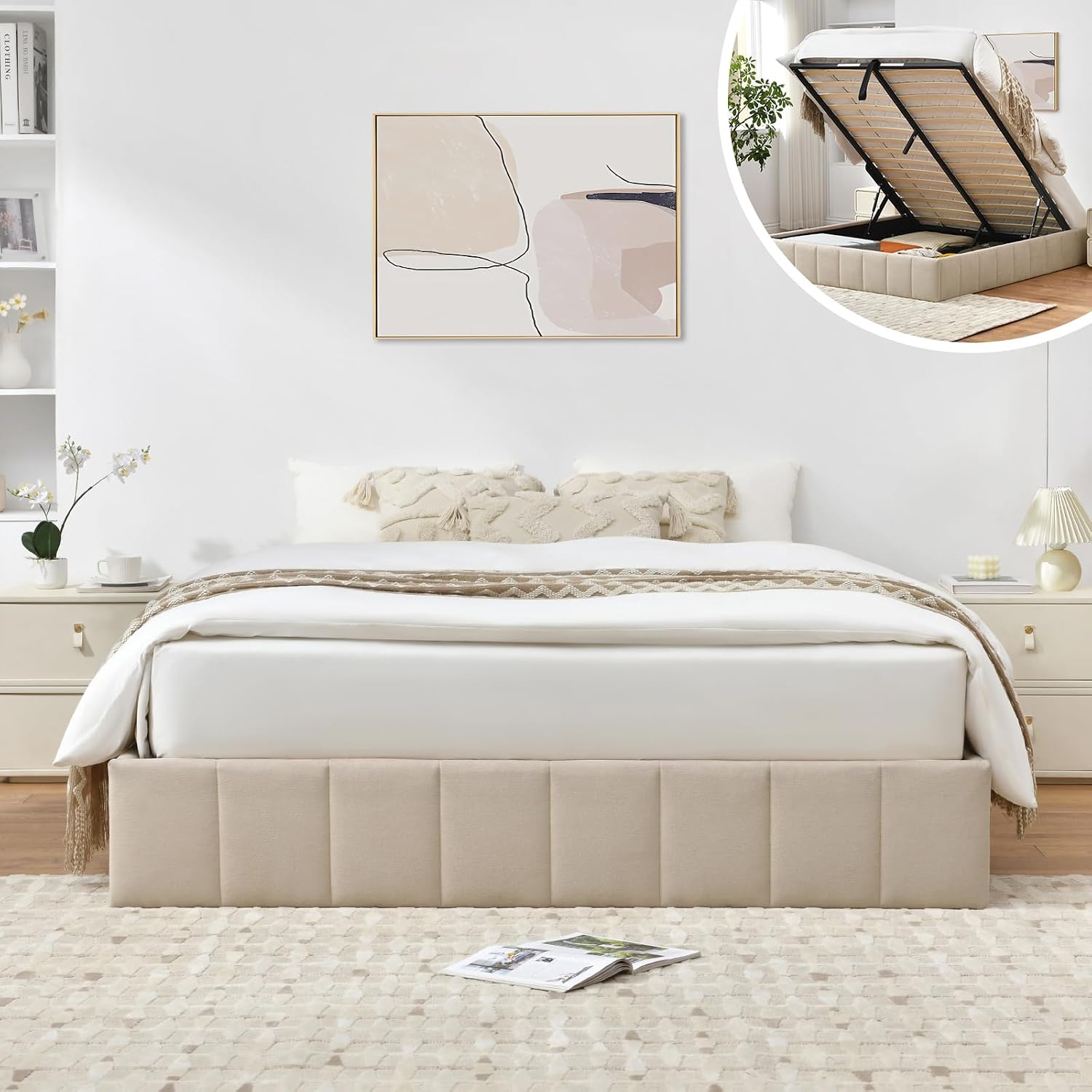 Letto contenitore matrimoniale - Gas Lift Storage Bed Hydraulic recensione e prezzo
