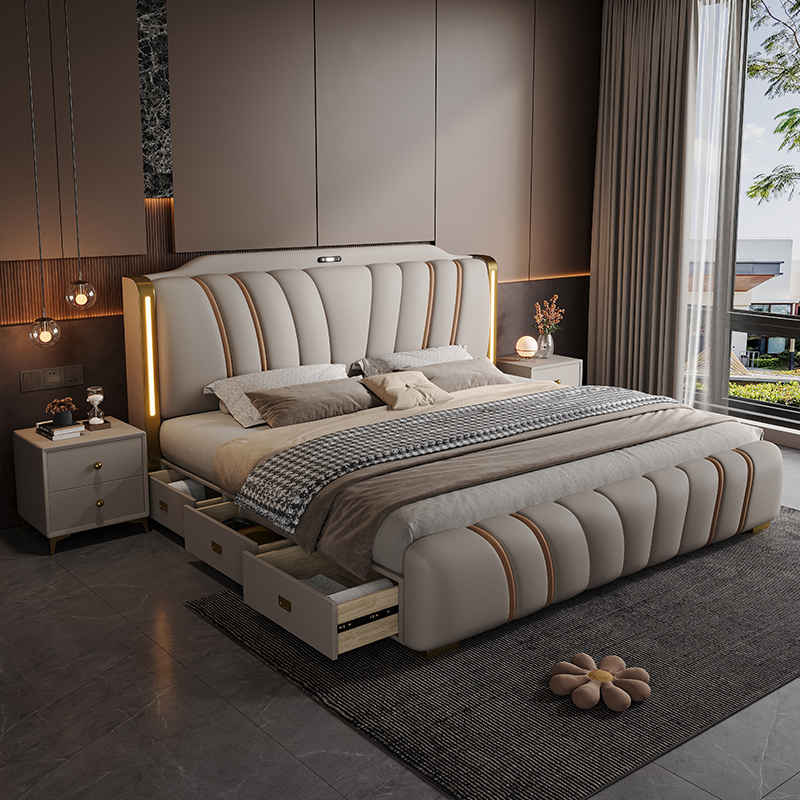 Letto matrimoniale 180x200 cm  - King Size Bed Frame With Storage Drawers recensione e prezzo