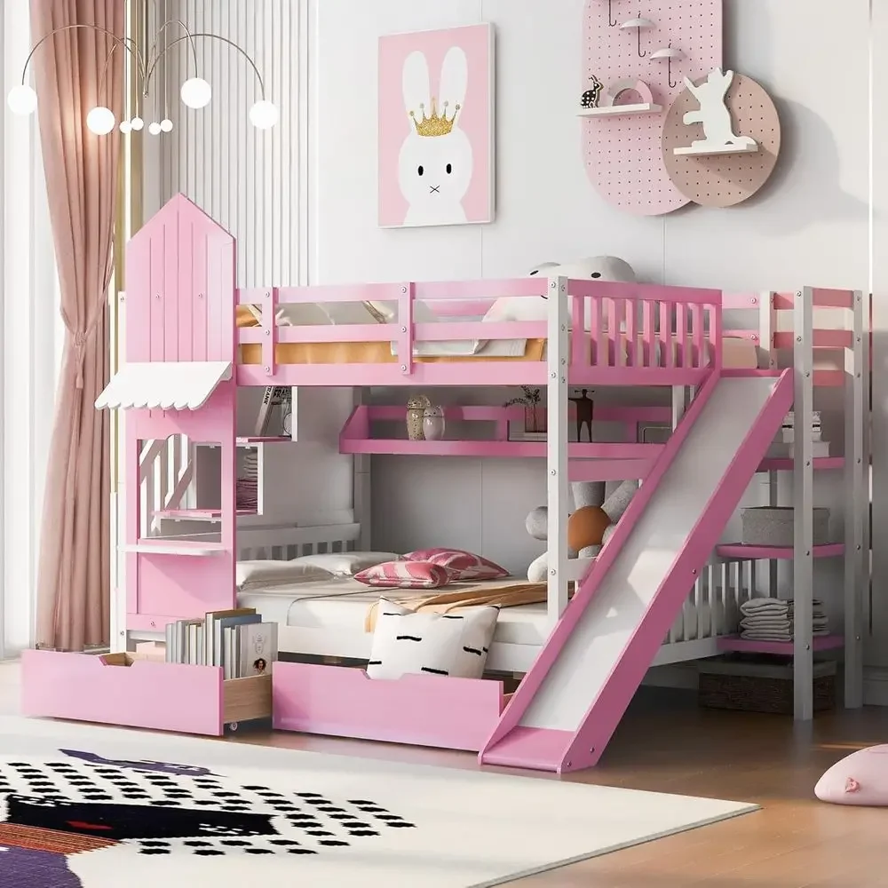 Letto a Castello per Bambini c - Bunk Bed With Stairs And Slide recensione e prezzo