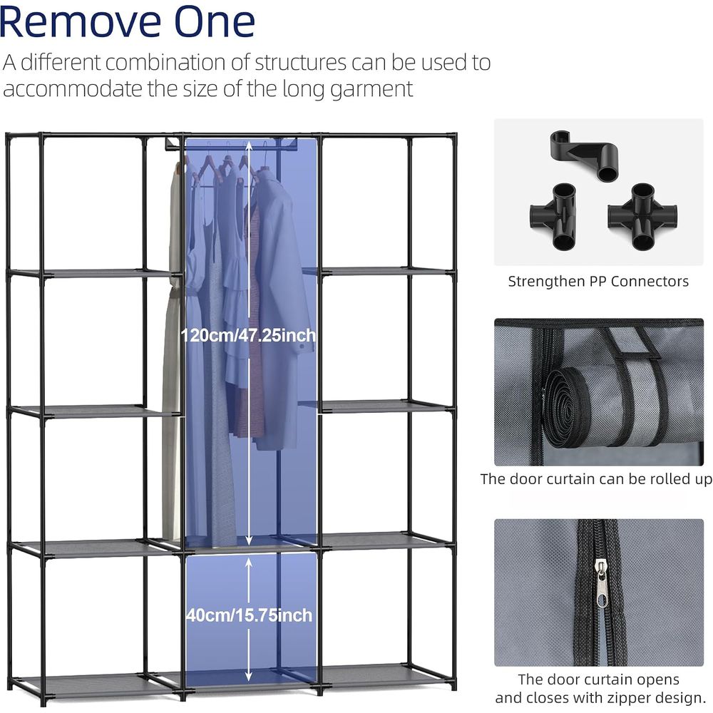 Armadio Portatile, Guardaroba  - Wardrobe Closet Portable Fabric Cover recensione e prezzo