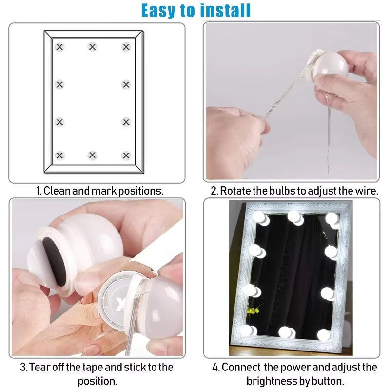 Kit di 10 Lampadine LED per Sp - Dressing Table Vanity With Lighted Mirror recensione e prezzo