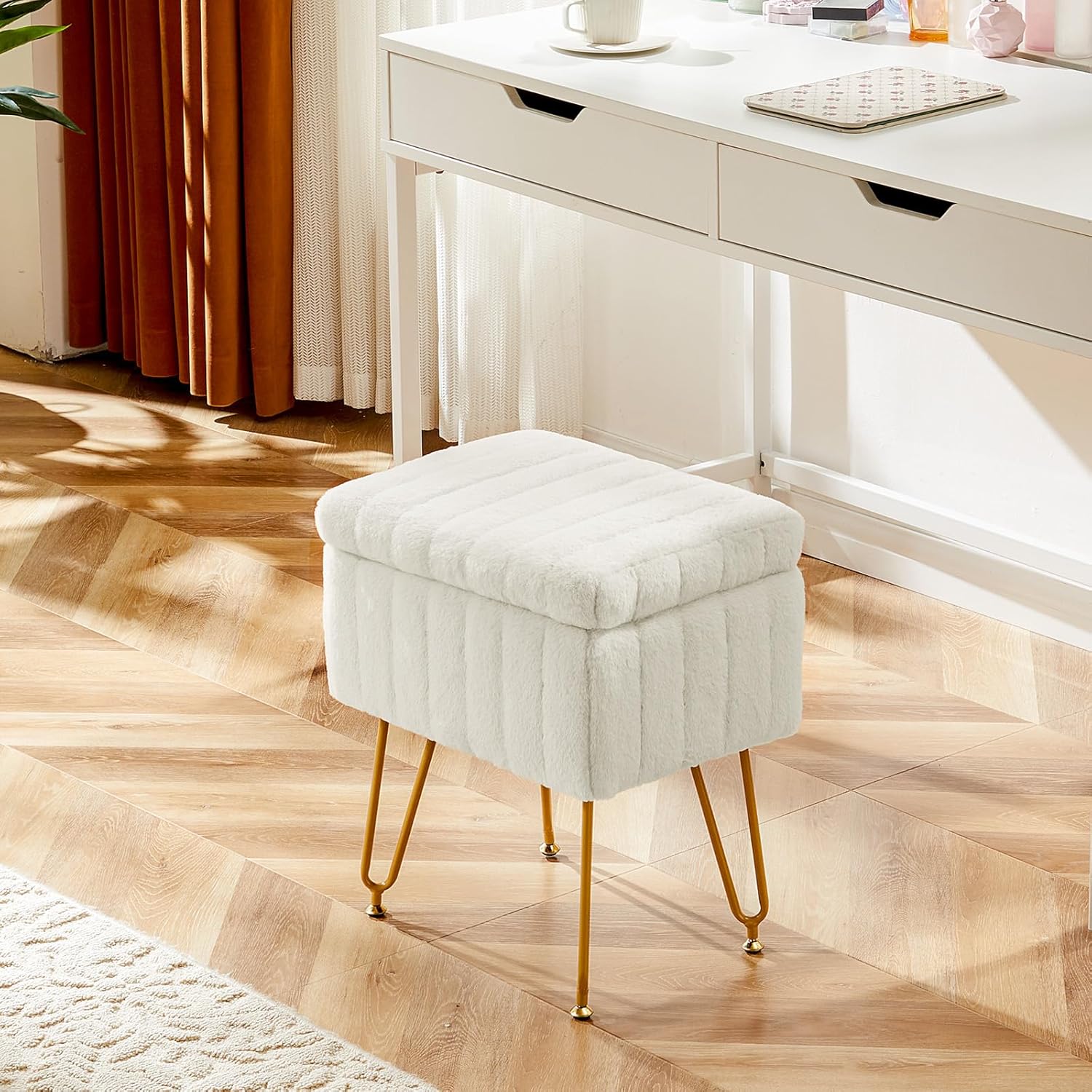 Sgabello Bianco per Vanità con - Bedroom Furniture recensione e prezzo