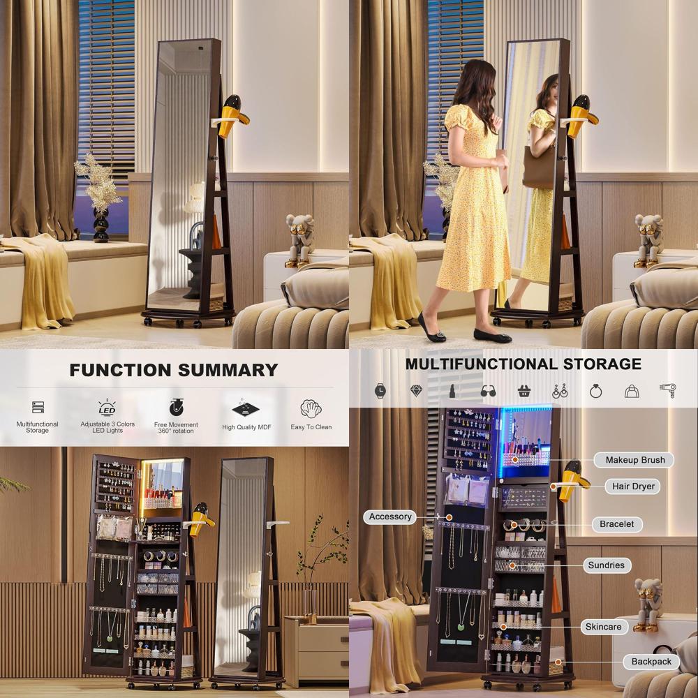 Armadio Portagioielli a Specch - Full Length Mirror Jewelry Armoire recensione e prezzo