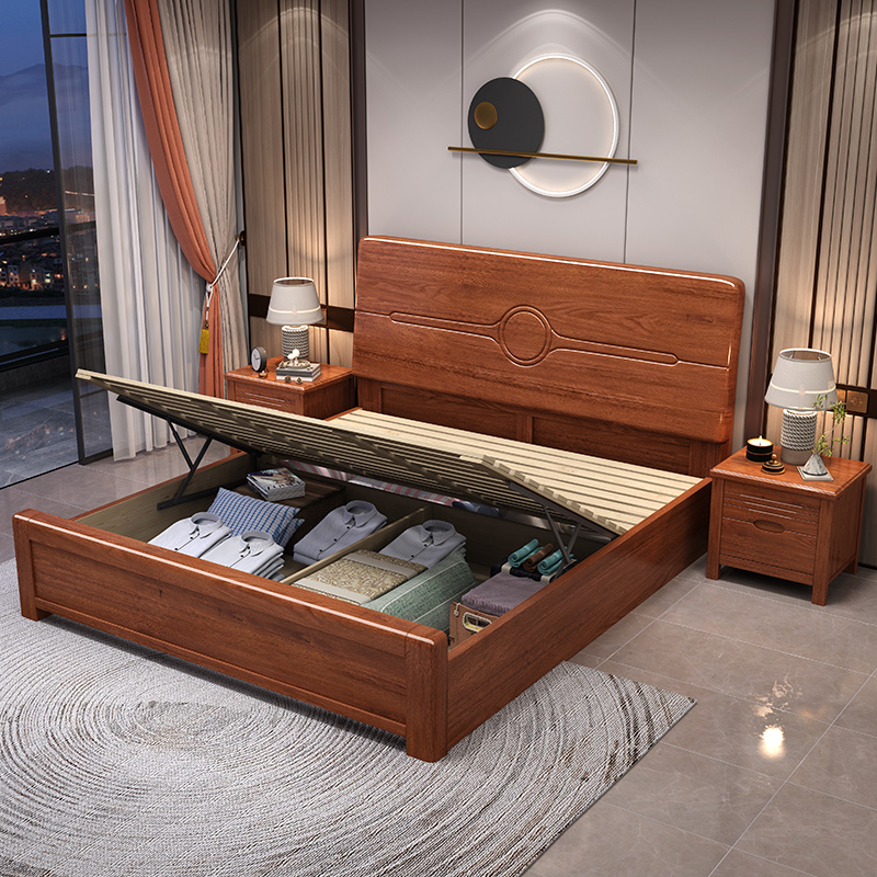 Letto matrimoniale in legno ma - Gas Lift Storage Bed Hydraulic recensione e prezzo