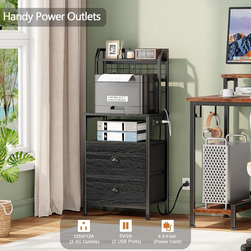 Comodino Alto 40'' con Stazion - Solid Wood Nightstand 2 Drawers recensione e prezzo