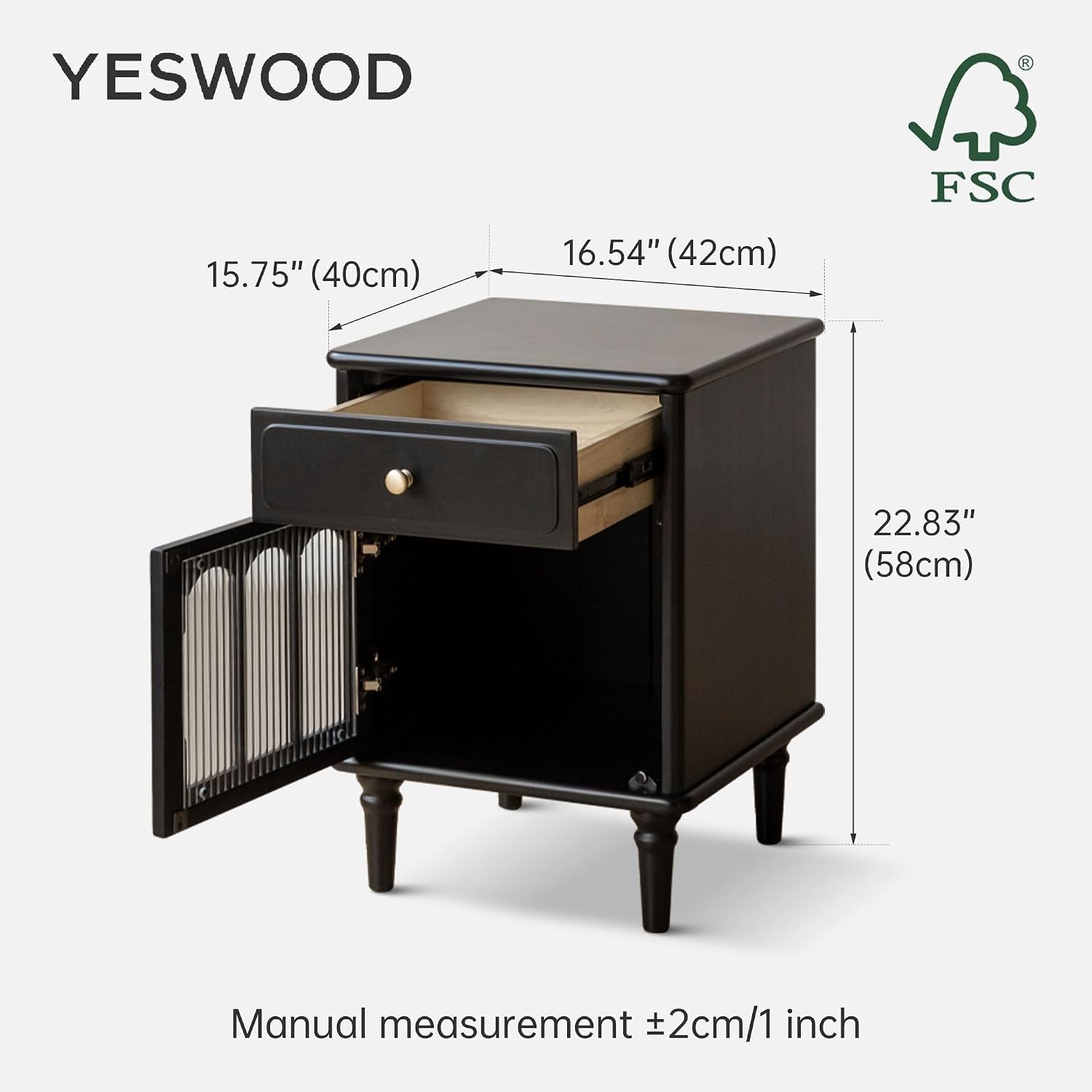 Set di Comodini in Legno Masse - Solid Wood Nightstand 2 Drawers recensione e prezzo