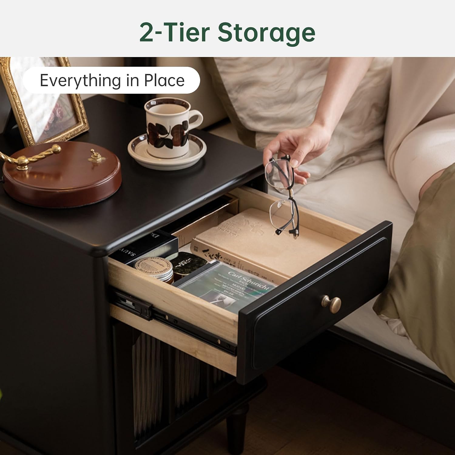 Set di Comodini in Legno Masse - Solid Wood Nightstand 2 Drawers recensione e prezzo
