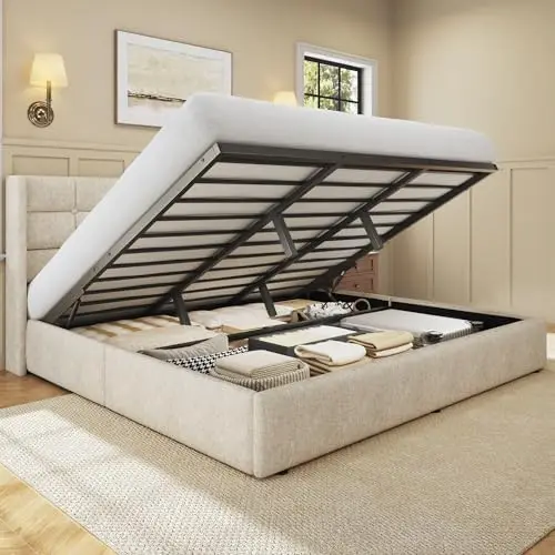 Letto matrimoniale king size c - Gas Lift Storage Bed Hydraulic recensione e prezzo