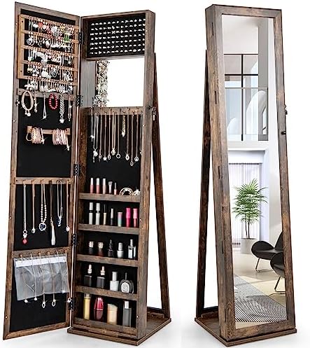 Armadio Portagioielli con Spec - Full Length Mirror Jewelry Armoire recensione e prezzo