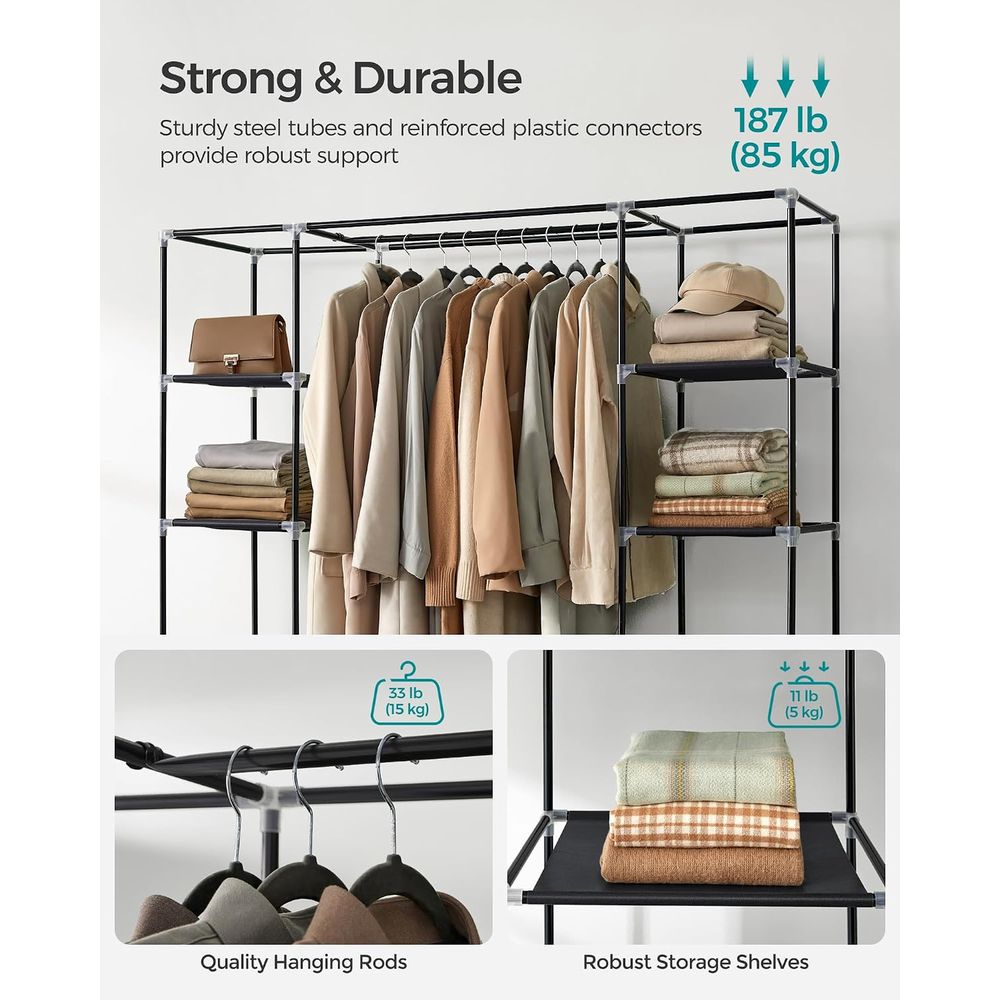 Armadio Guardaroba, Armadio Po - Wardrobe Closet Portable Fabric Cover recensione e prezzo