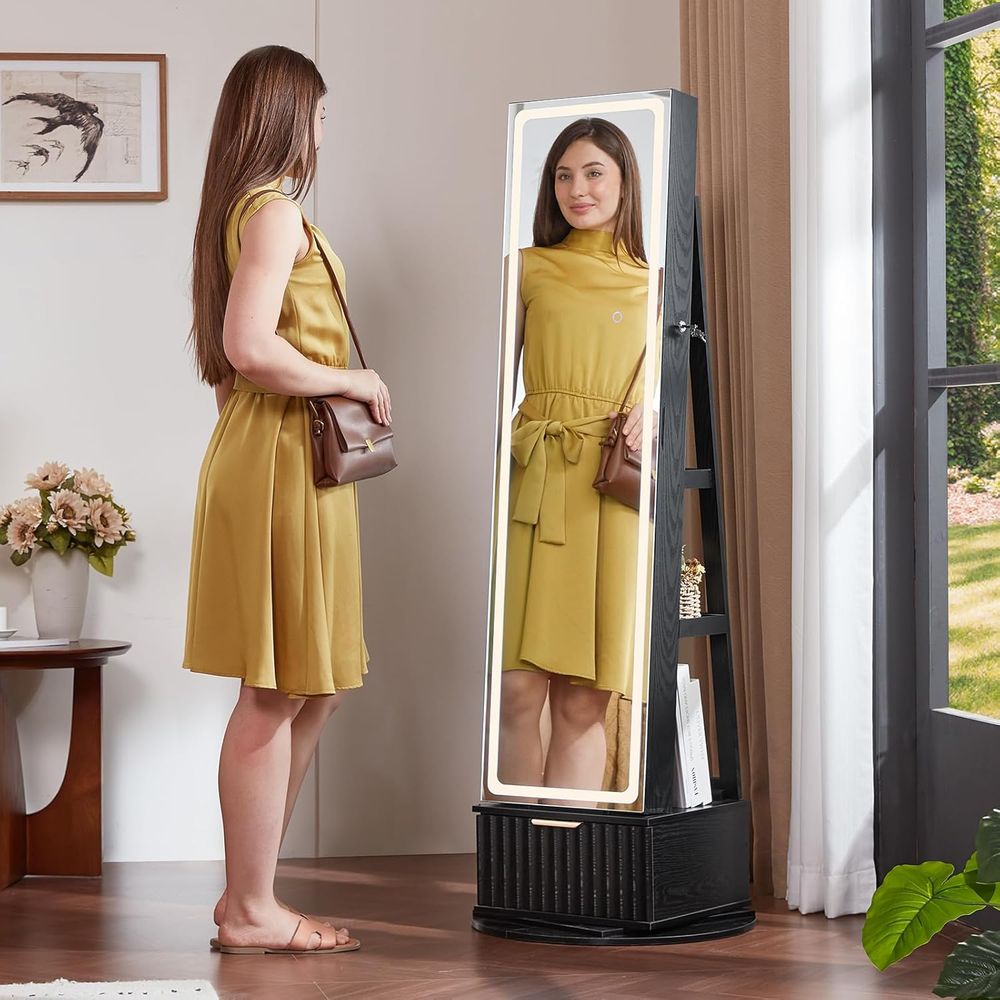 360 °   Armadio Portagioie Gir - Full Length Mirror Jewelry Armoire recensione e prezzo