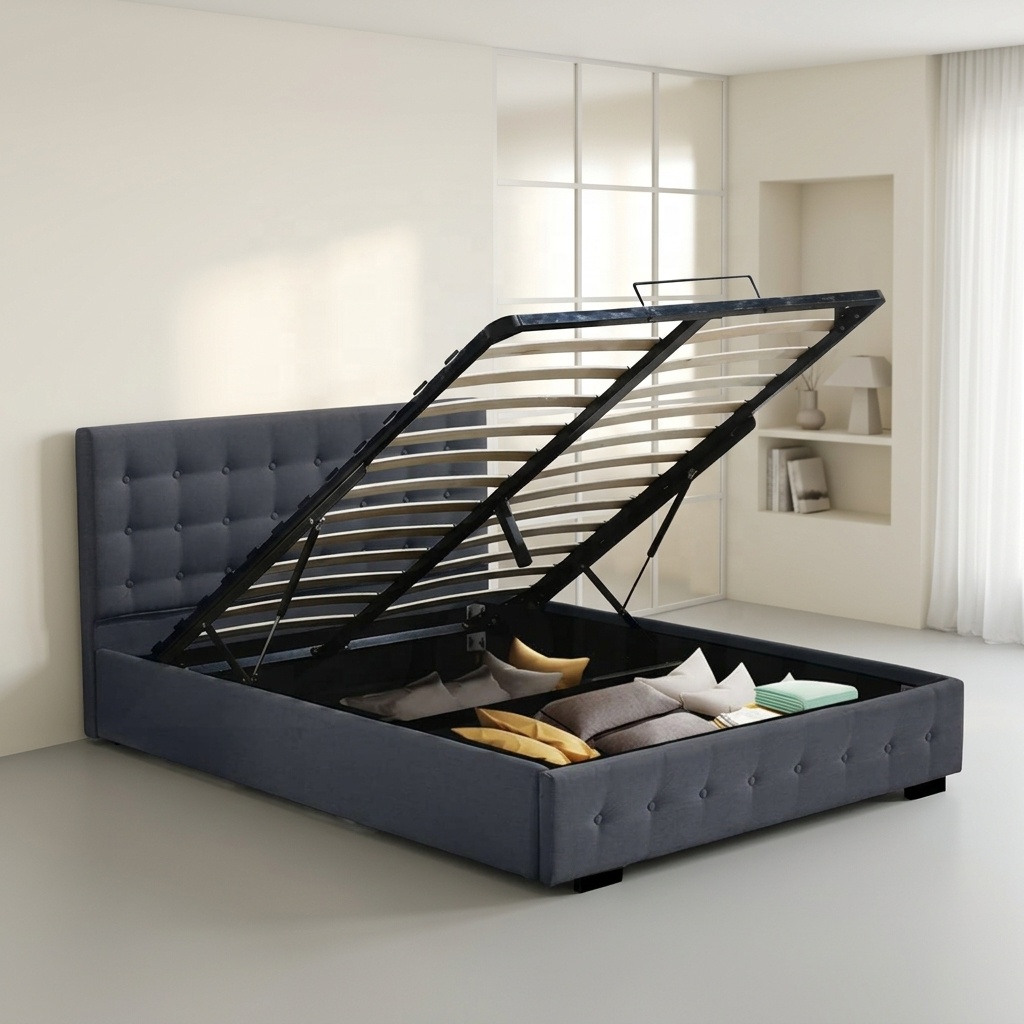 Letto Moderno Queen/King Size  - Gas Lift Storage Bed Hydraulic recensione e prezzo