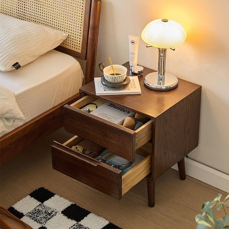Comodini in legno Comodini vin - Solid Wood Nightstand 2 Drawers recensione e prezzo