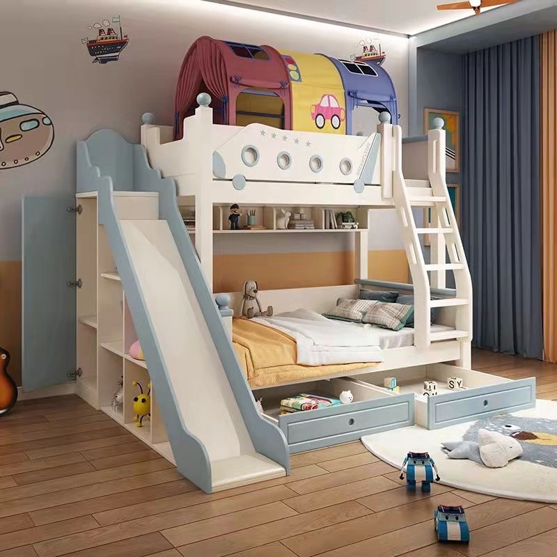 Letto a castello in legno stil - Bunk Bed With Stairs And Slide recensione e prezzo