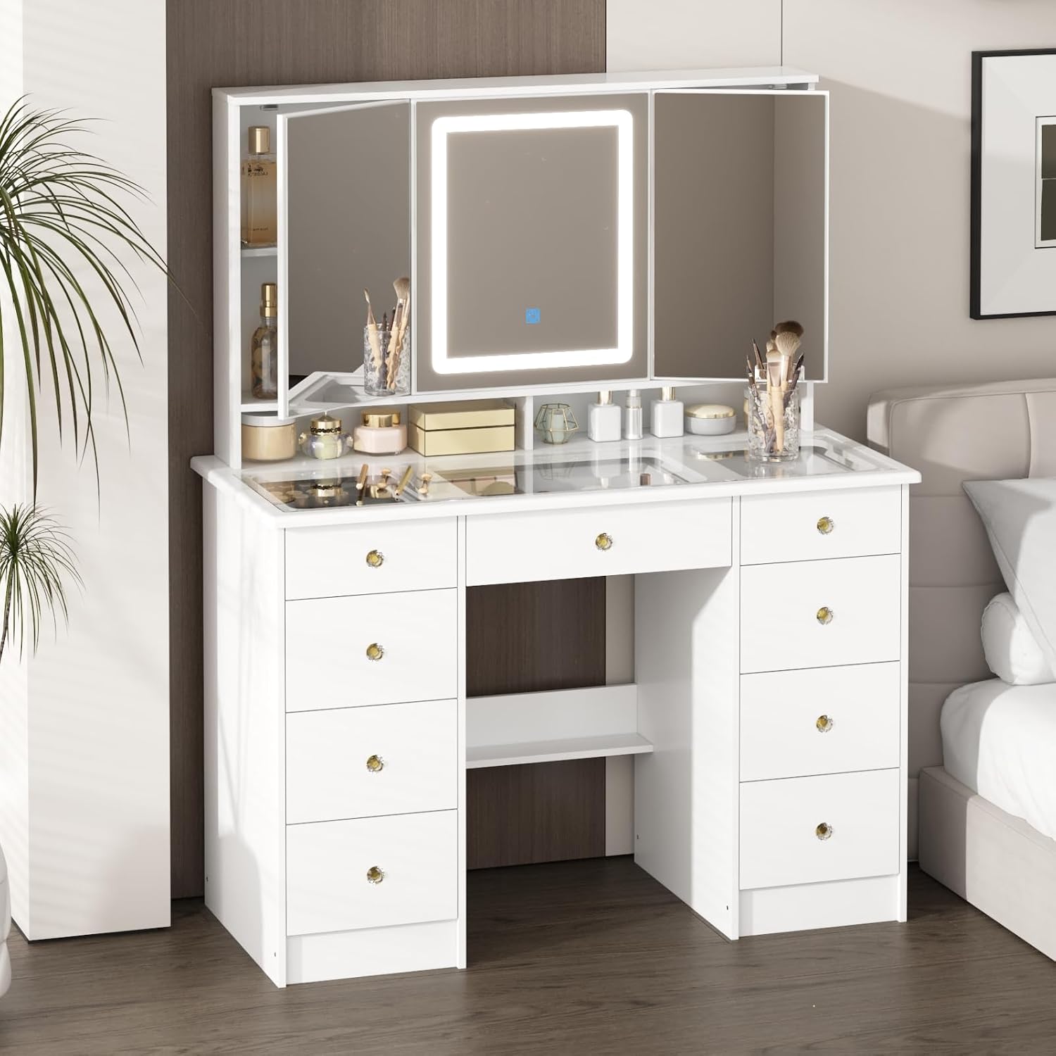 Toeletta con Specchio e Luci,  - Dressing Table Vanity With Lighted Mirror recensione e prezzo