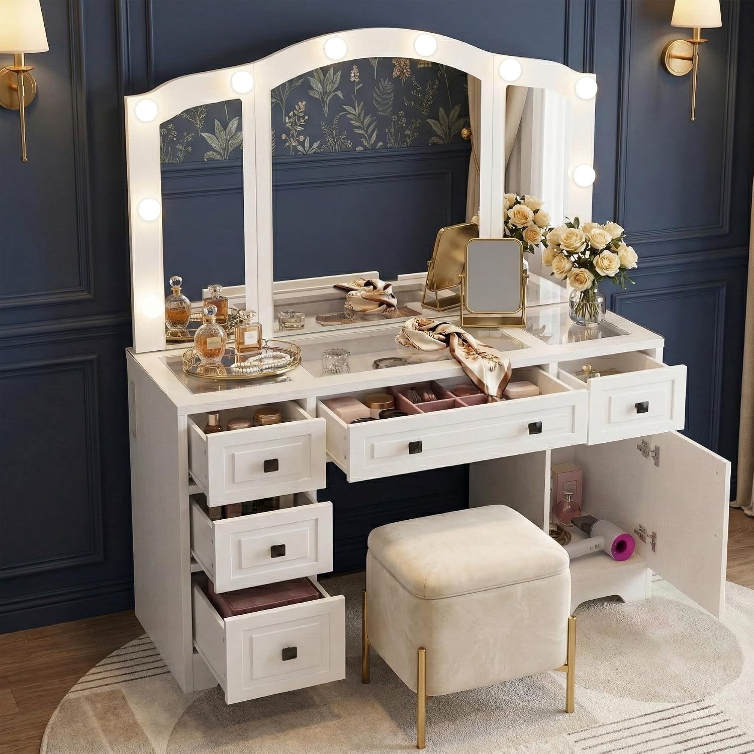 Toeletta illuminata con specch - Dressing Table Vanity With Lighted Mirror recensione e prezzo