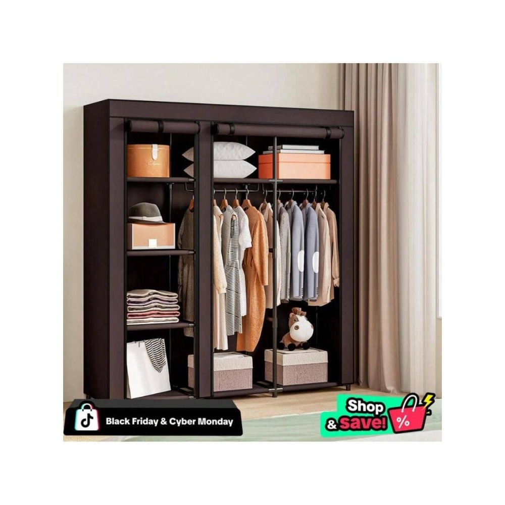 Armadio Portatile con Scaffale - Wardrobe Closet Portable Fabric Cover recensione e prezzo