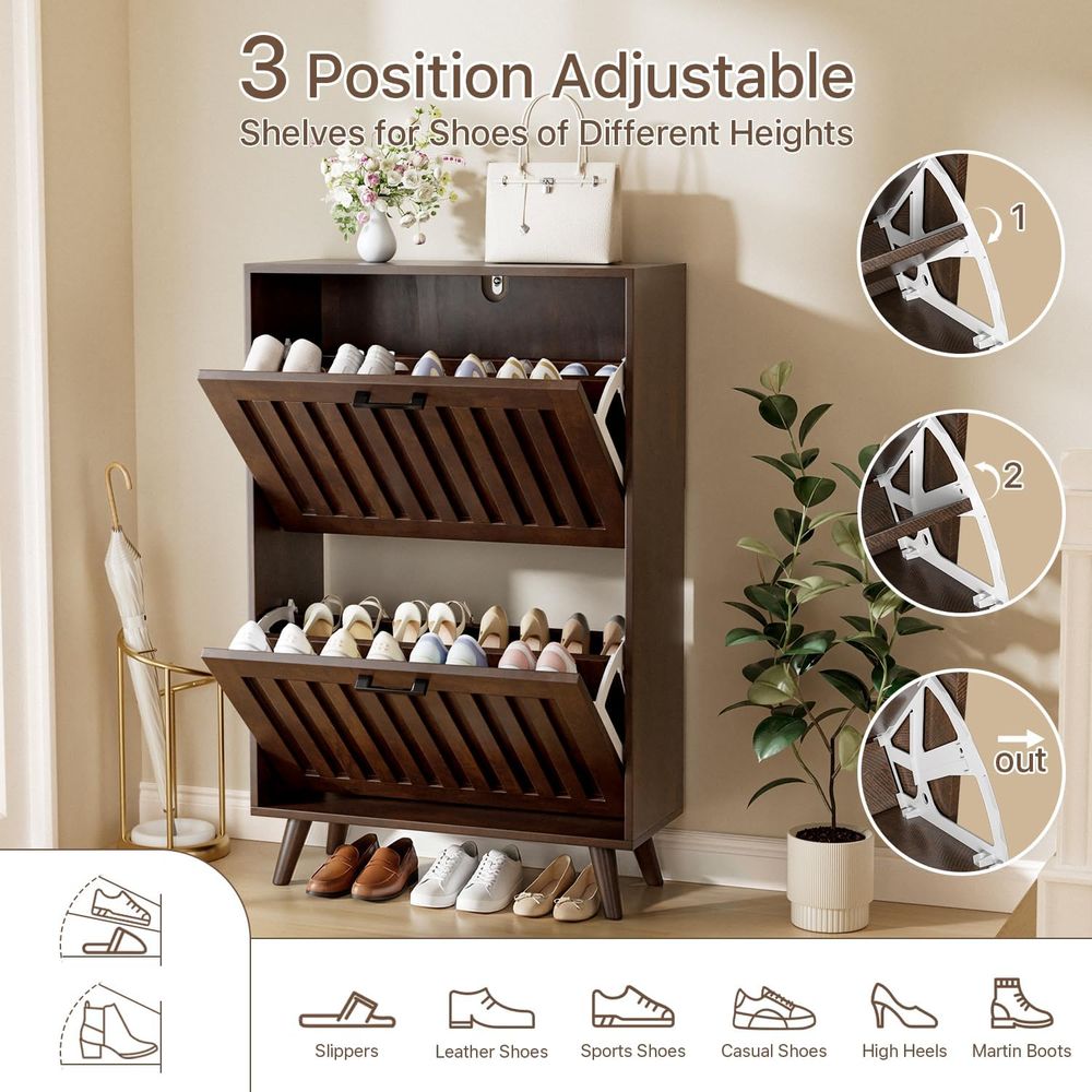 Mobiletto Portascarpe o Mobile - Shoe Rack Cabinet Narrow Entryway recensione e prezzo