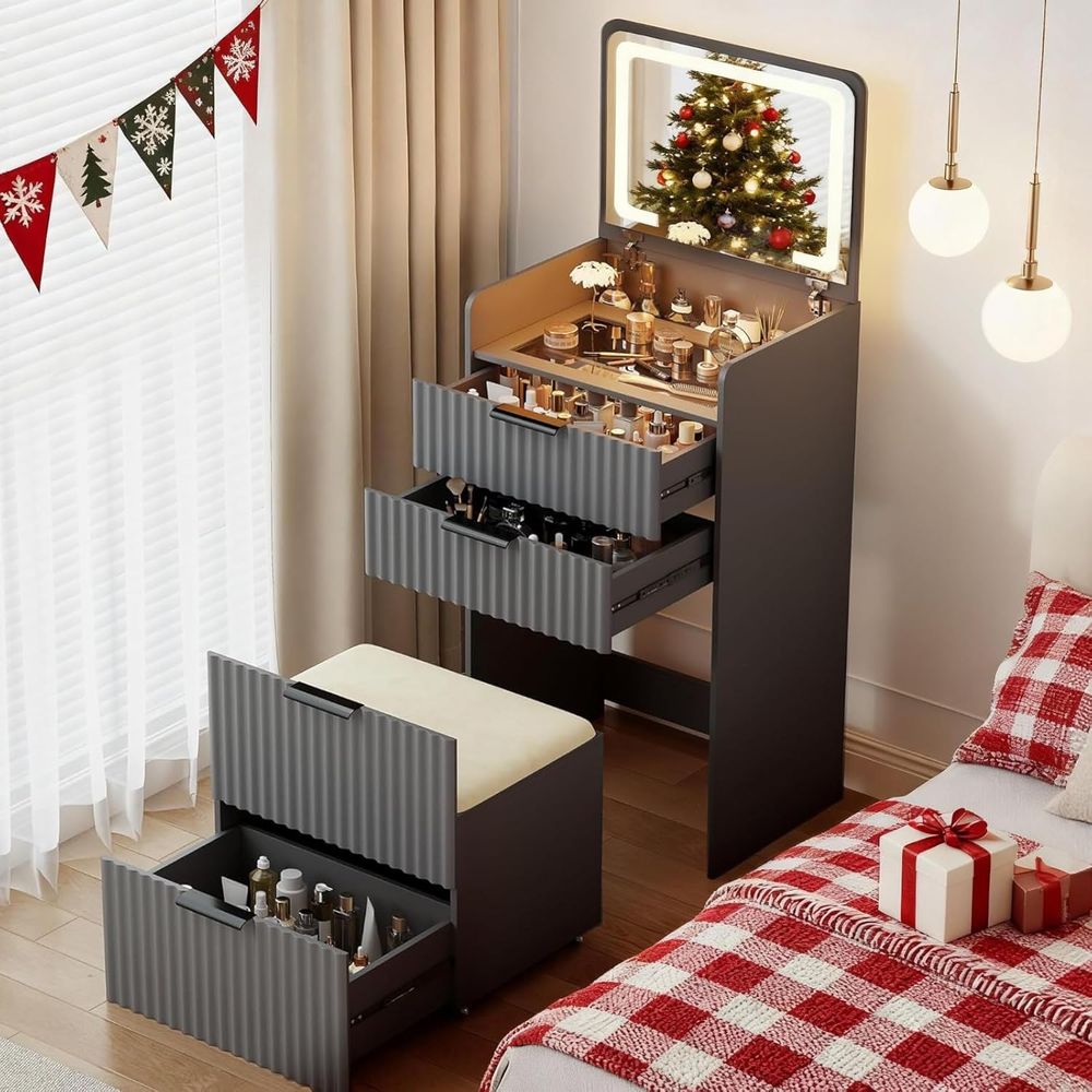 Toeletta 3-in-1 grigia con spe - Bedroom Furniture recensione e prezzo