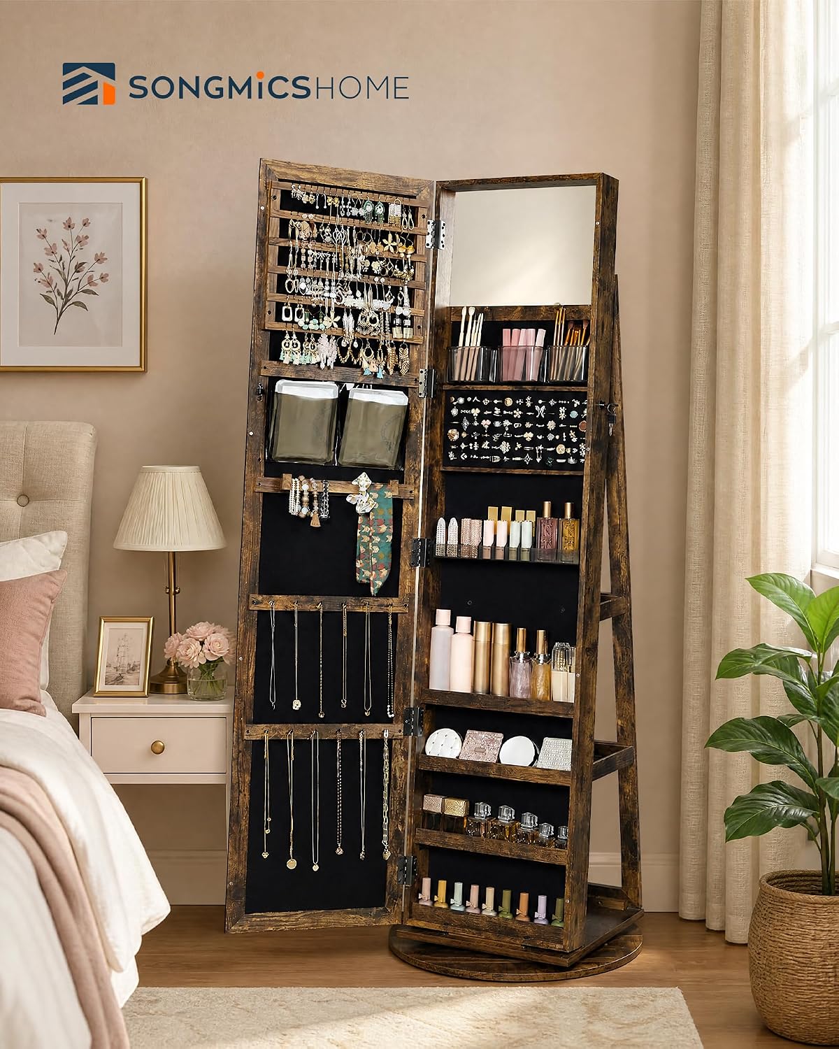 Mobile Portagioie a Specchio a - Full Length Mirror Jewelry Armoire recensione e prezzo