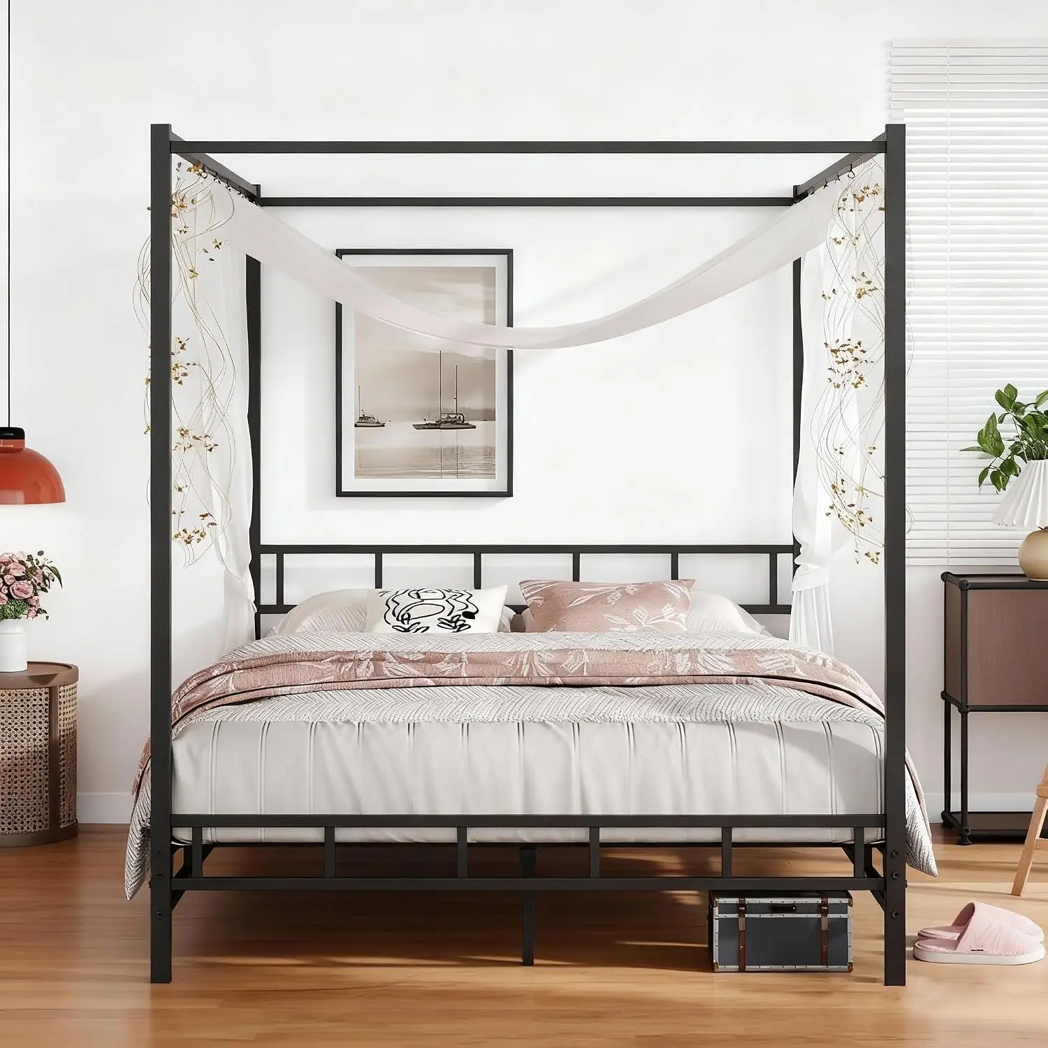 Struttura Letto a Baldacchino  - Canopy Bed Frame Metal Queen recensione e prezzo