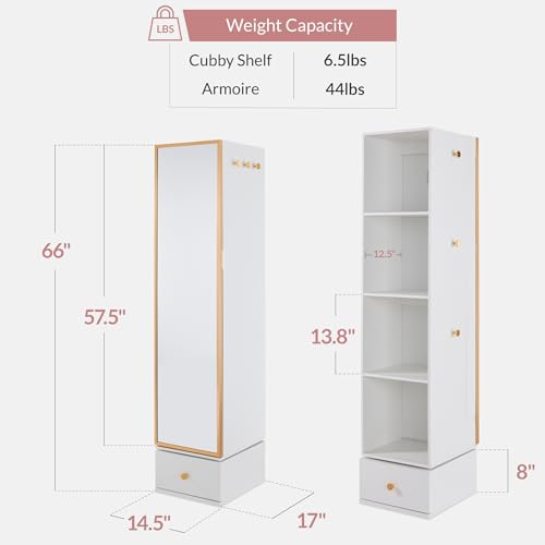 Specchio Girevole con Armadiet - Full Length Mirror Jewelry Armoire recensione e prezzo