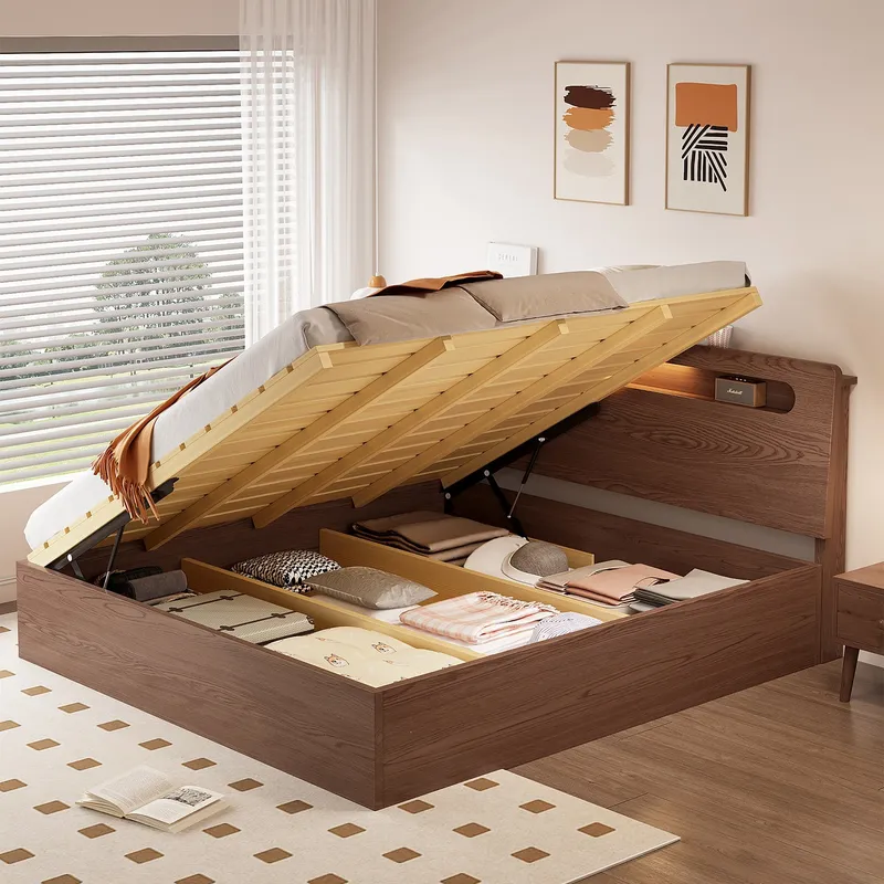 Letto matrimoniale moderno in  - Gas Lift Storage Bed Hydraulic recensione e prezzo