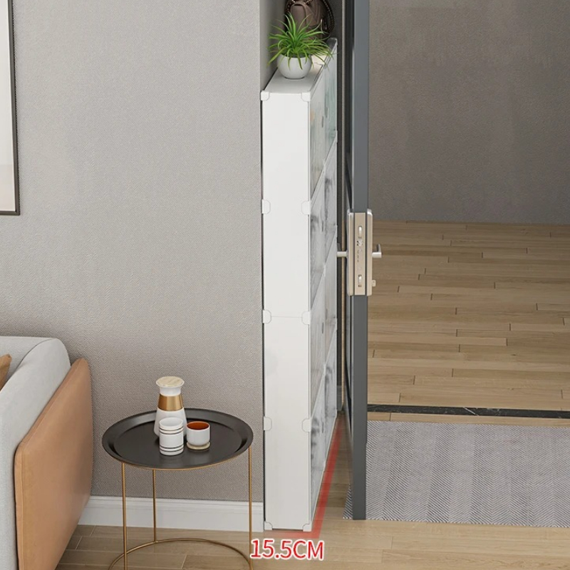 ‌ Scarpiera senza trapano sopr - Shoe Rack Cabinet Narrow Entryway recensione e prezzo