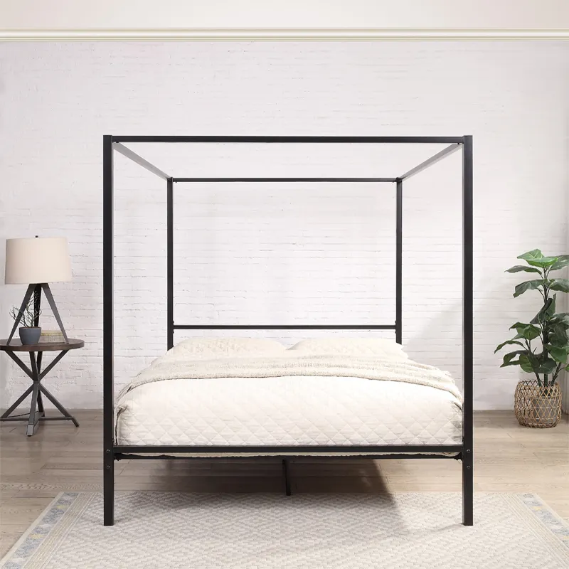 Letto a baldacchino moderno ne - Canopy Bed Frame Metal Queen recensione e prezzo