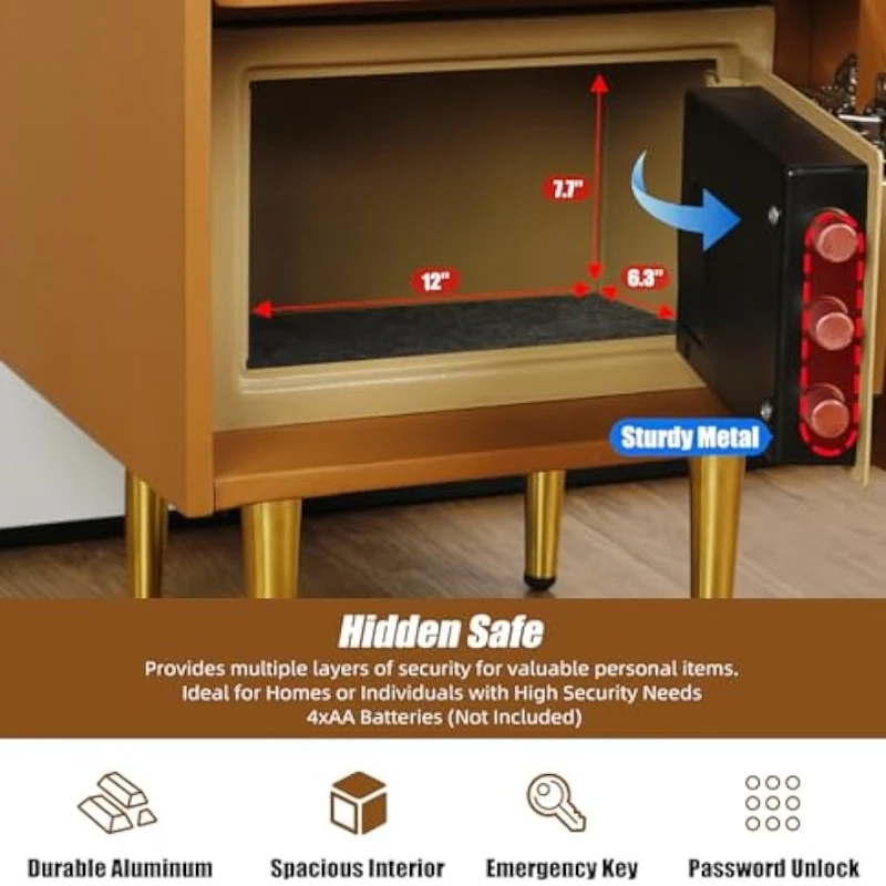 Comodino Intelligente con Cass - Solid Wood Nightstand 2 Drawers recensione e prezzo