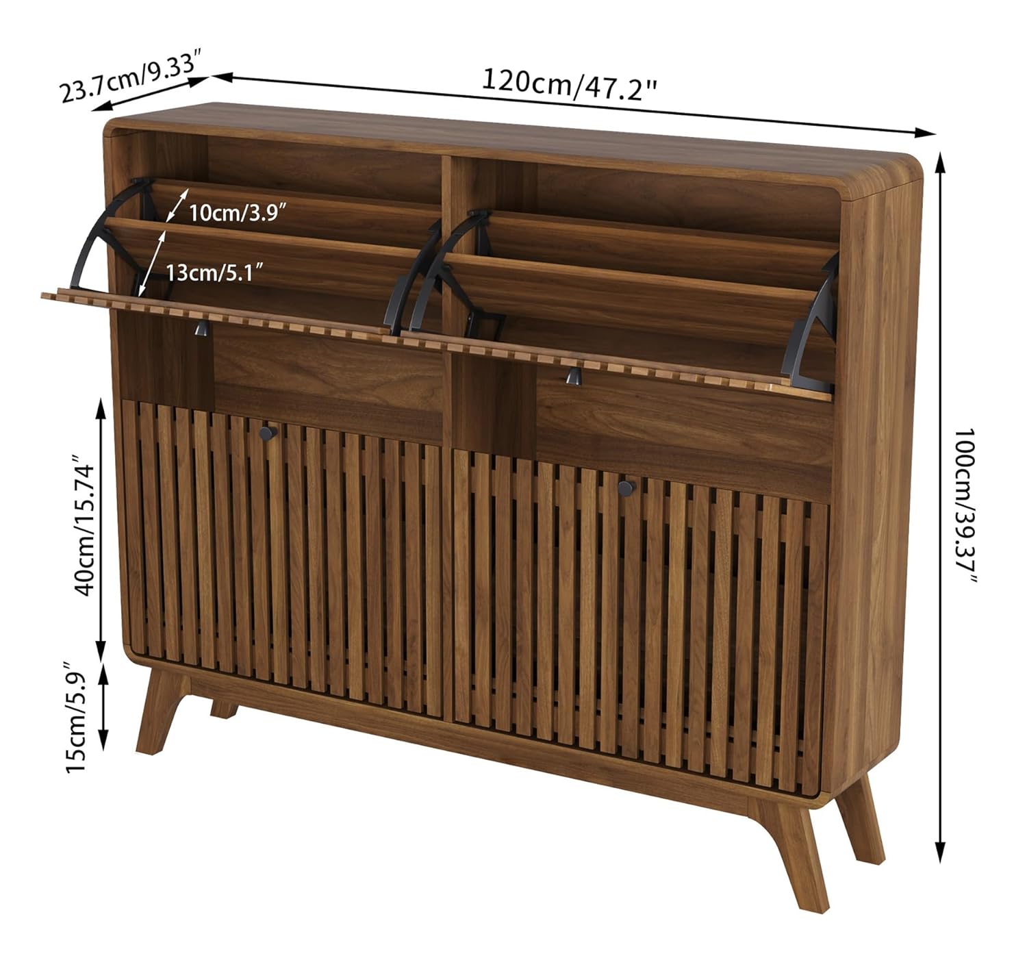 # Grande Scarpiera in Bambù co - Shoe Rack Cabinet Narrow Entryway recensione e prezzo