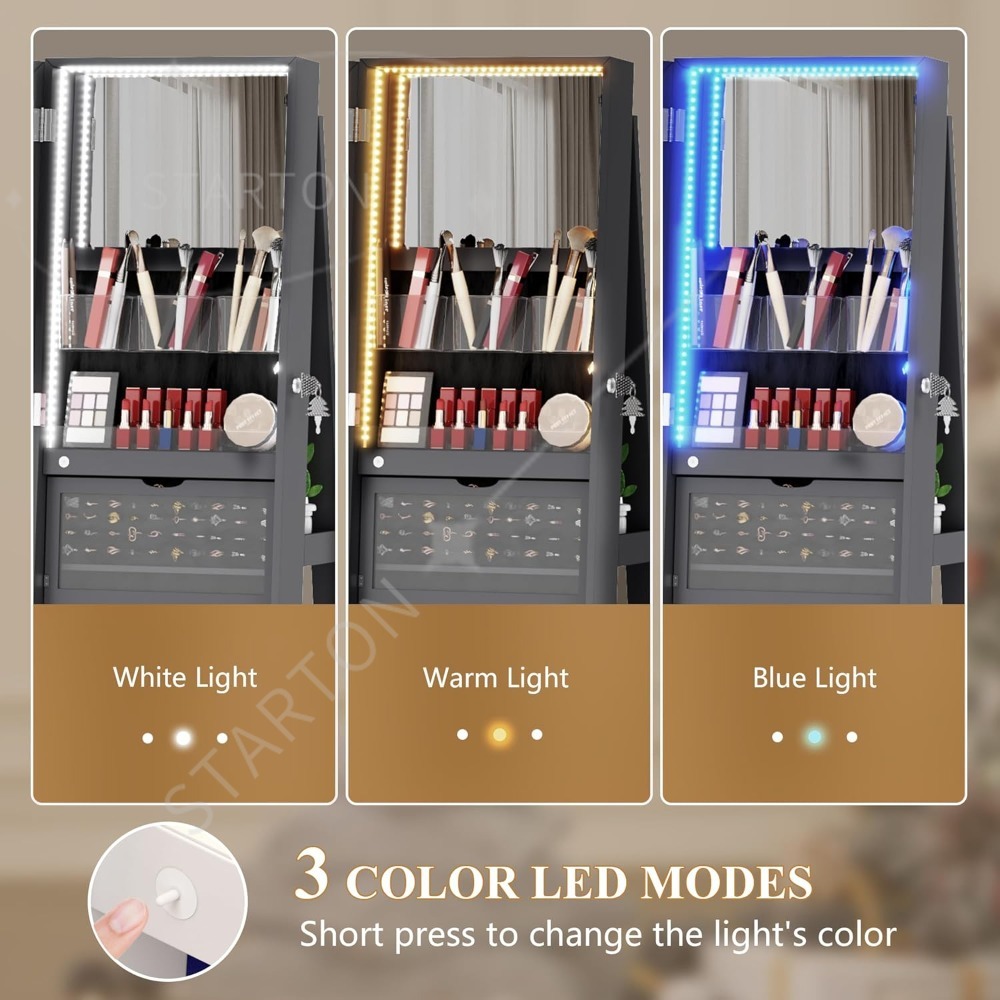 Armadietto per gioielli a spec - Full Length Mirror Jewelry Armoire recensione e prezzo