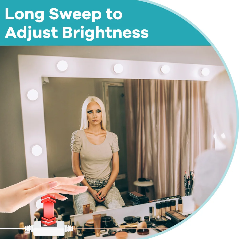 Luci LED per Trucco da Donna,  - Dressing Table Vanity With Lighted Mirror recensione e prezzo